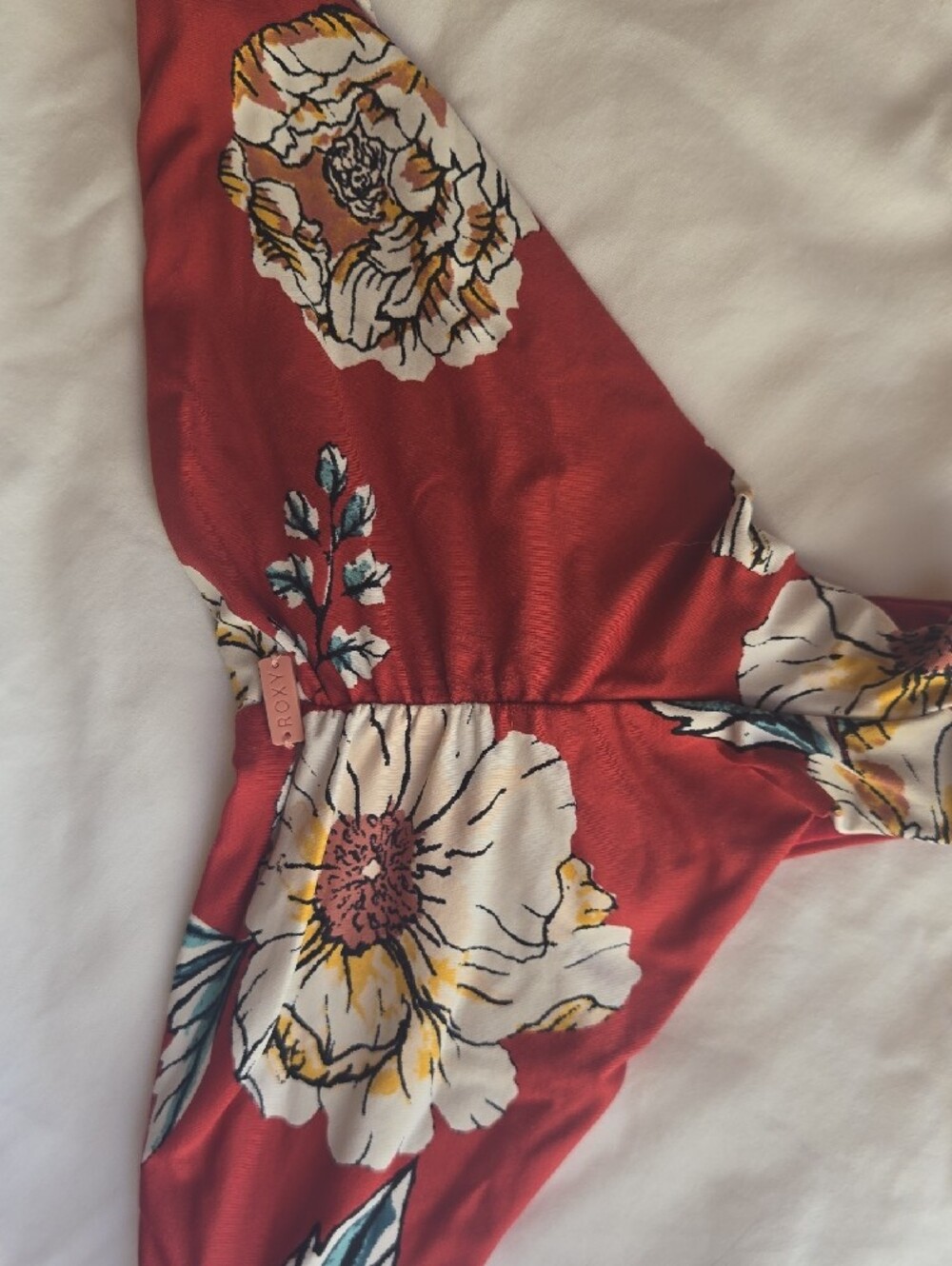 Roxy Red Floral Bikini Bottoms - Picture 2 of 2